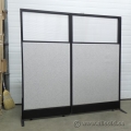 Grey and Black Free Standing Office Panel Wall Divider